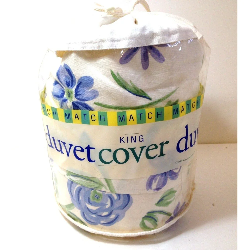Vintage American Pacific Match King Duvet Cover New Old Stock